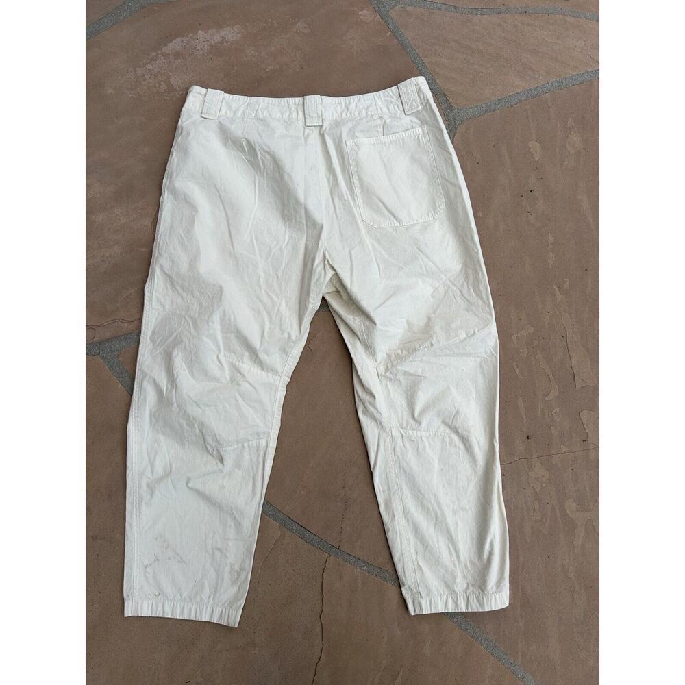 Rag & Bone Cargo Pants Size 12 Ivory Lightweight Cotton BZ - Picture 4 of 4